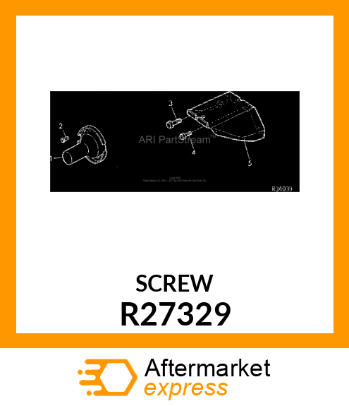 SCREW,SPECIAL DRIVE R27329