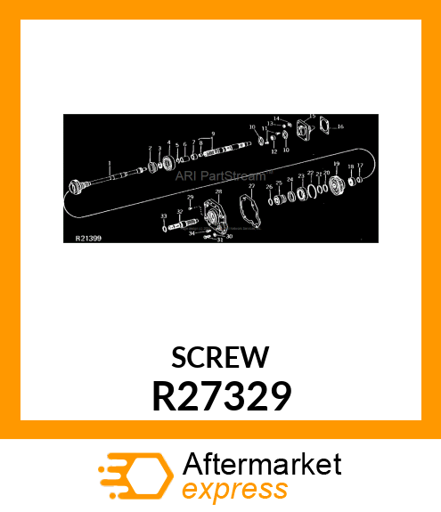 SCREW,SPECIAL DRIVE R27329