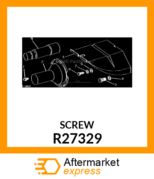 SCREW,SPECIAL DRIVE R27329