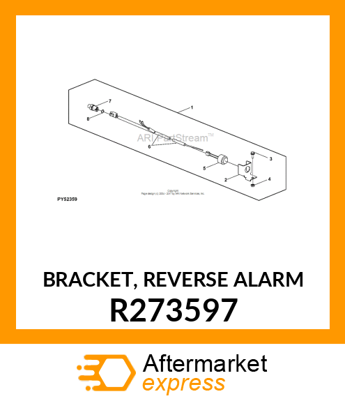 BRACKET, REVERSE ALARM R273597