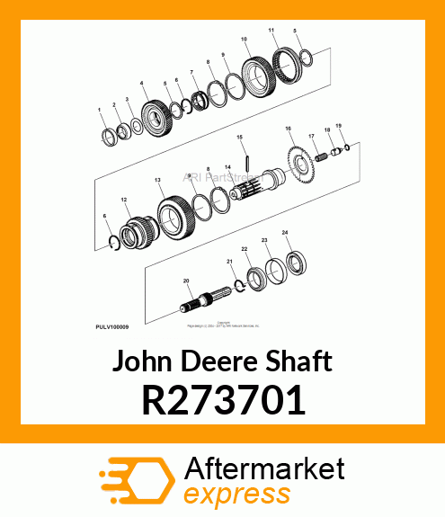 SHAFT, OUTPUT, PTO W/ WEO R273701