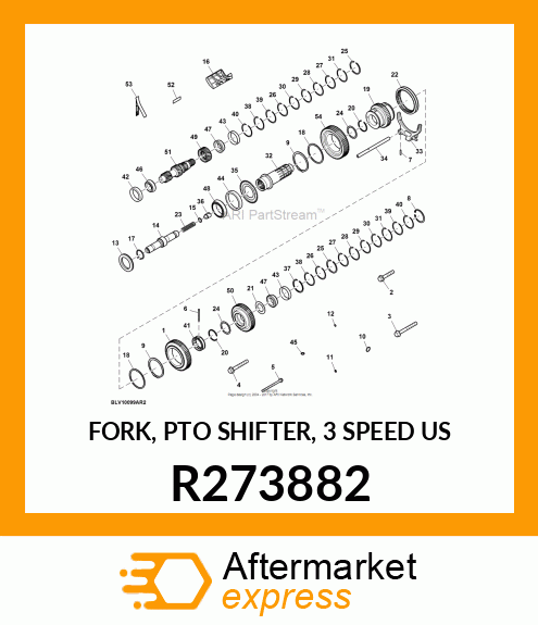 FORK, PTO SHIFTER, 3 SPEED US R273882