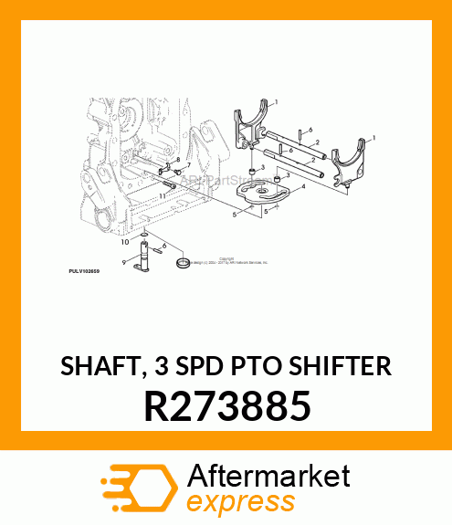 SHAFT, 3 SPD PTO SHIFTER R273885