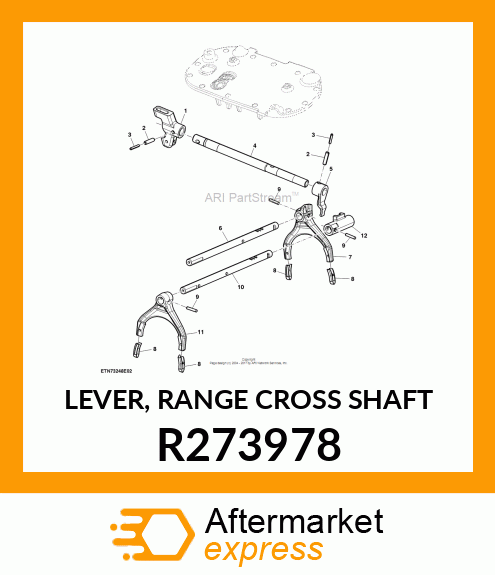 LEVER, RANGE CROSS SHAFT R273978