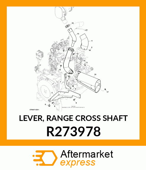 LEVER, RANGE CROSS SHAFT R273978