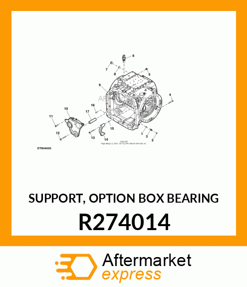 SUPPORT, OPTION BOX BEARING R274014