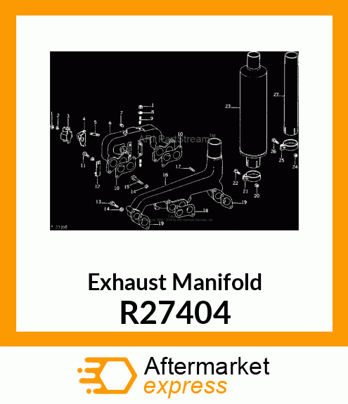 MANIFOLD, EXHAUST R27404