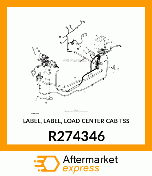 LABEL, LABEL, LOAD CENTER CAB TSS R274346