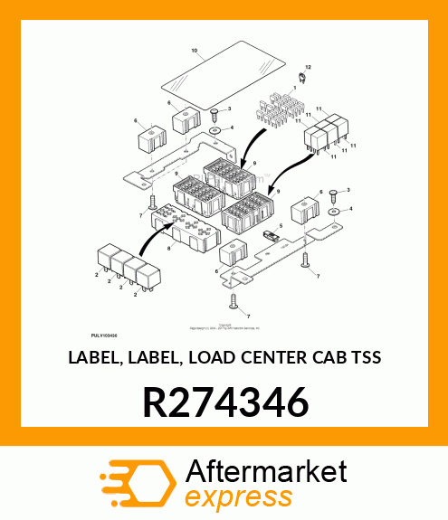 LABEL, LABEL, LOAD CENTER CAB TSS R274346