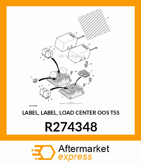 LABEL, LABEL, LOAD CENTER OOS TSS R274348