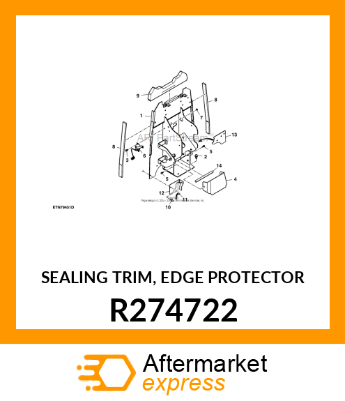 SEALING TRIM, EDGE PROTECTOR R274722