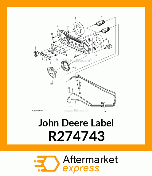 LABEL, HVAC CONTROL PANEL R274743