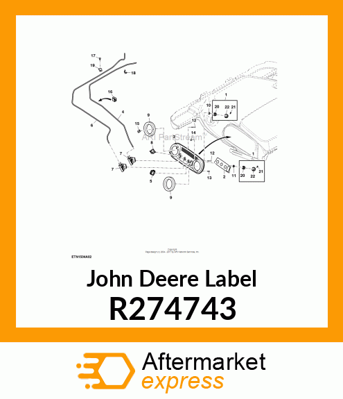 LABEL, HVAC CONTROL PANEL R274743