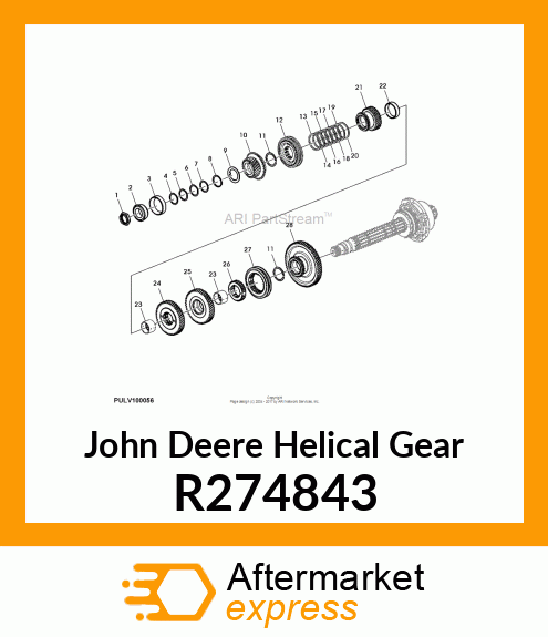 HELICAL GEAR, DRIVEN, D R274843