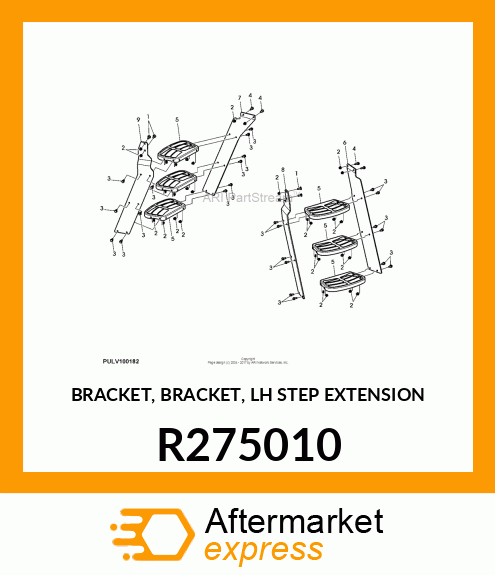 BRACKET, BRACKET, LH STEP EXTENSION R275010