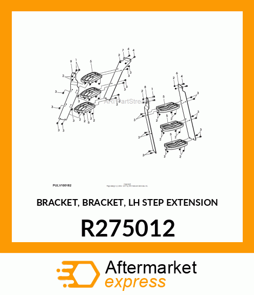 BRACKET, BRACKET, LH STEP EXTENSION R275012