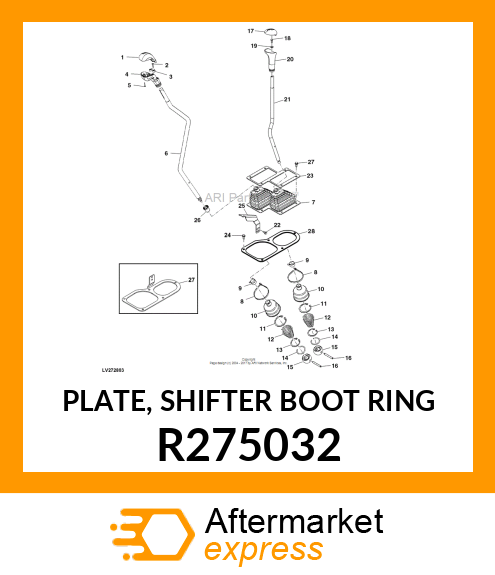 PLATE, SHIFTER BOOT RING R275032