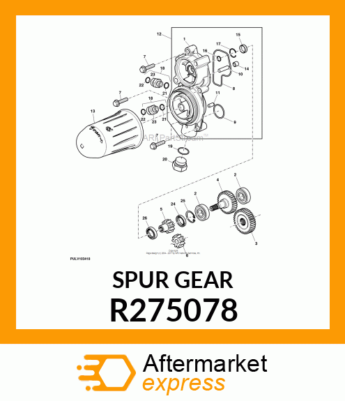 SPUR GEAR, PUMP DRIVE R275078