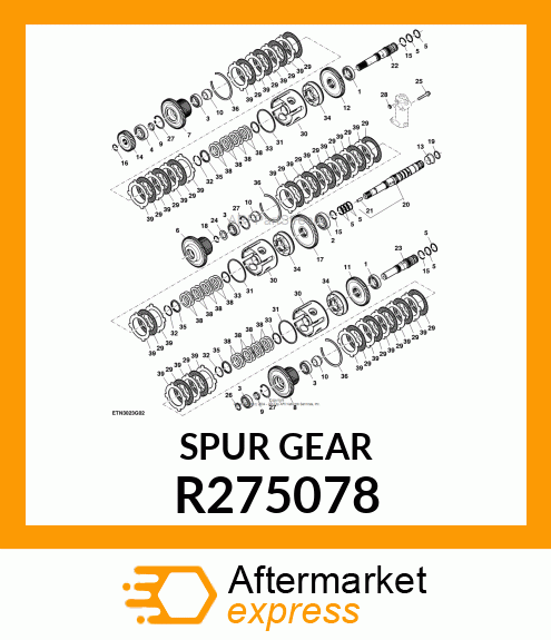 SPUR GEAR, PUMP DRIVE R275078