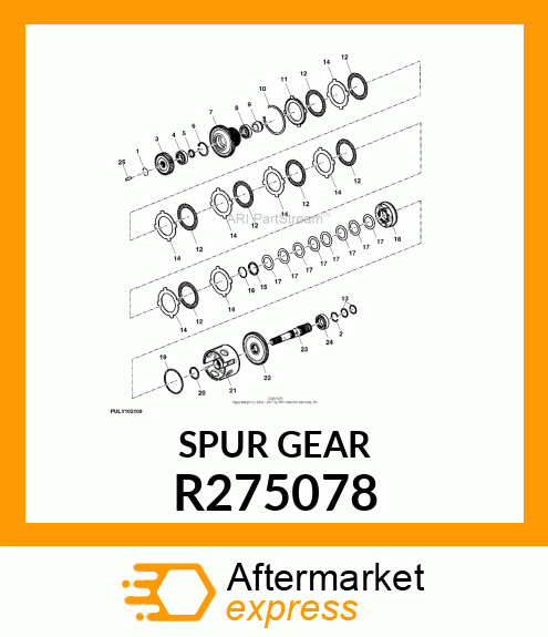 SPUR GEAR, PUMP DRIVE R275078