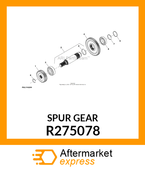 SPUR GEAR, PUMP DRIVE R275078