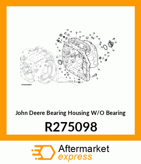 BEARING HOUSING W/O BEARING, MFWD I R275098