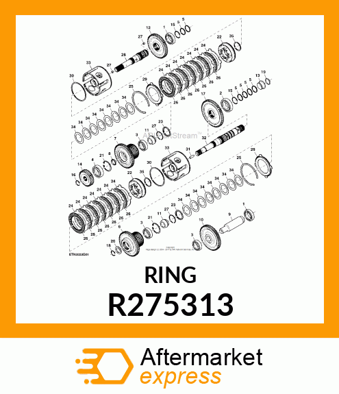 SNAP RING, SNAP RING, EXTERNAL R275313