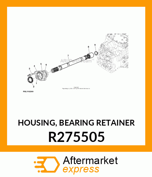 HOUSING, BEARING RETAINER R275505