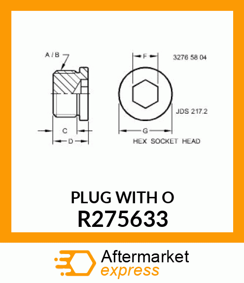 PLUG WITH O R275633