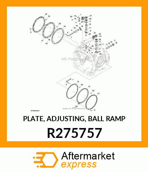 PLATE, ADJUSTING, BALL RAMP R275757