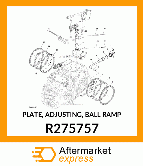 PLATE, ADJUSTING, BALL RAMP R275757