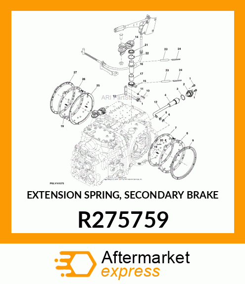 EXTENSION SPRING, SECONDARY BRAKE R275759