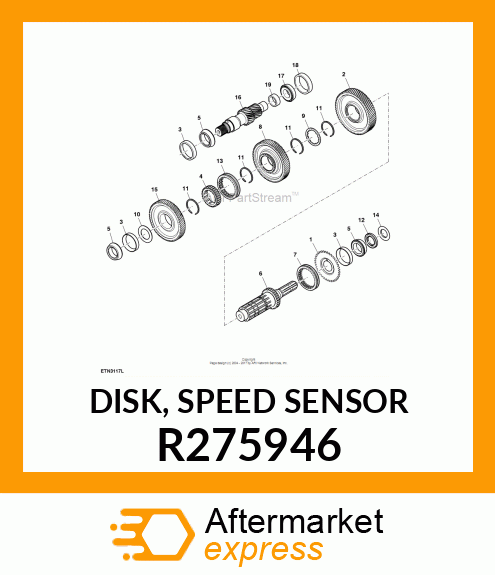 DISK, SPEED SENSOR R275946