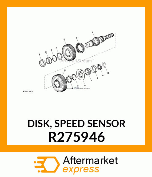 DISK, SPEED SENSOR R275946