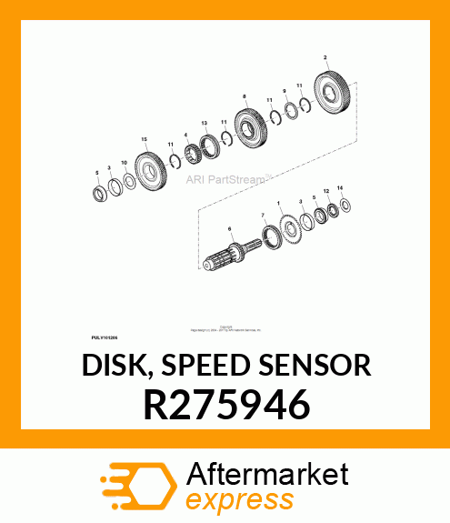 DISK, SPEED SENSOR R275946