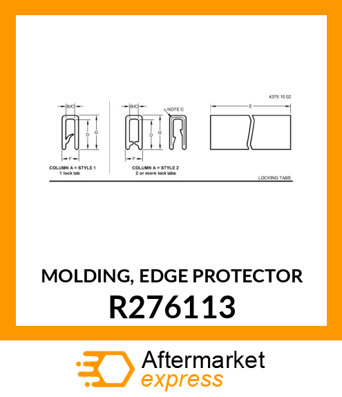 MOLDING, EDGE PROTECTOR R276113