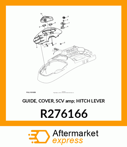 GUIDE, COVER, SCV amp; HITCH LEVER R276166