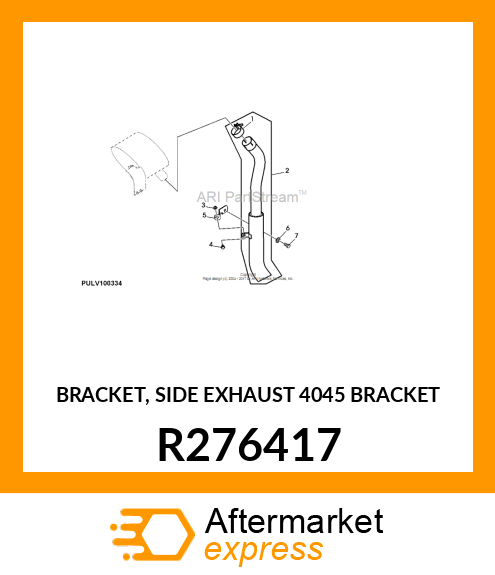 BRACKET, SIDE EXHAUST 4045 BRACKET R276417