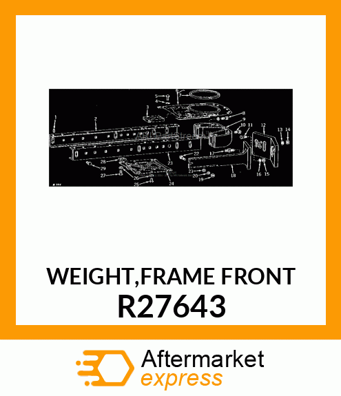 WEIGHT,FRAME FRONT R27643