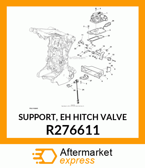 SUPPORT, EH HITCH VALVE R276611