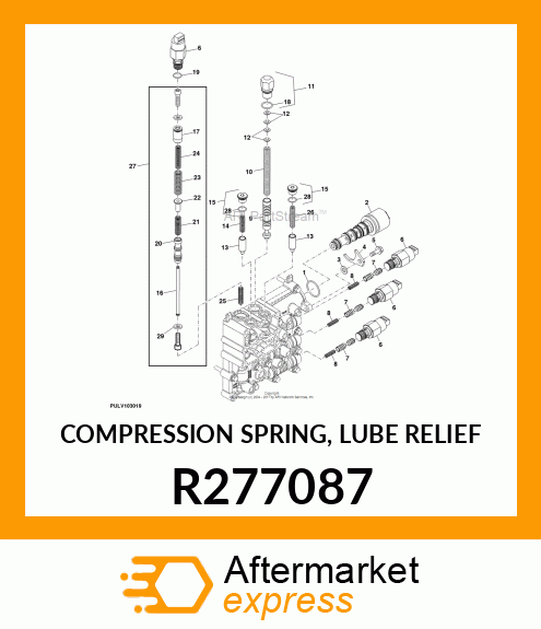 COMPRESSION SPRING, LUBE RELIEF R277087