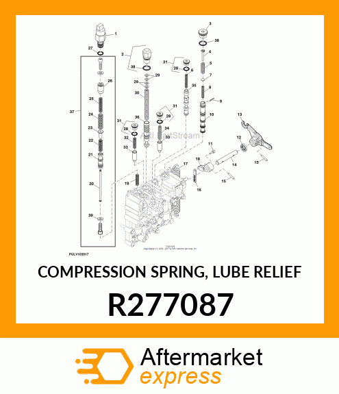 COMPRESSION SPRING, LUBE RELIEF R277087