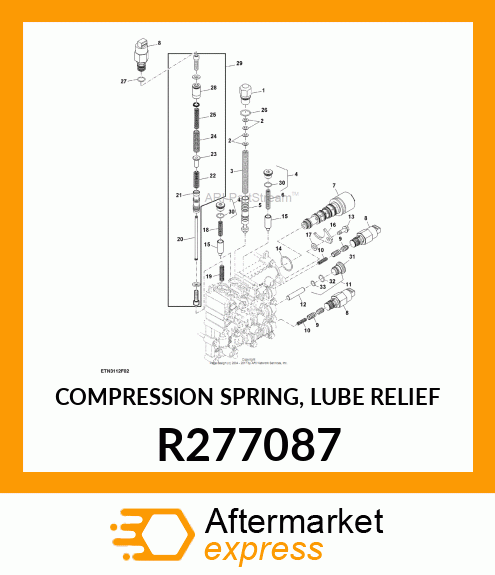 COMPRESSION SPRING, LUBE RELIEF R277087