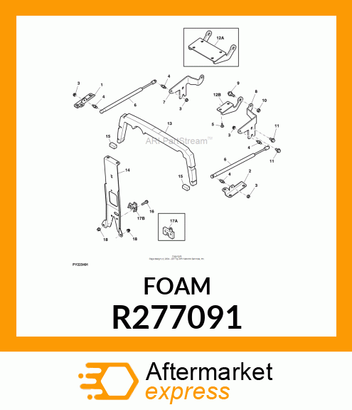 ISOLATOR, TOP HOOD SEAL "S" R277091