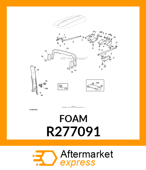 ISOLATOR, TOP HOOD SEAL "S" R277091