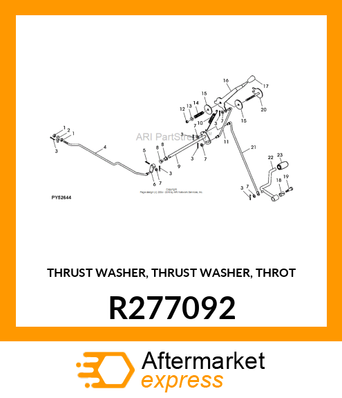 THRUST WASHER, THRUST WASHER, THROT R277092