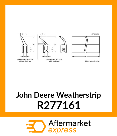 SEAL, BRUSH TYPE R277161