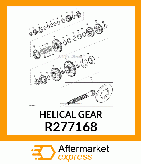 HELICAL GEAR R277168