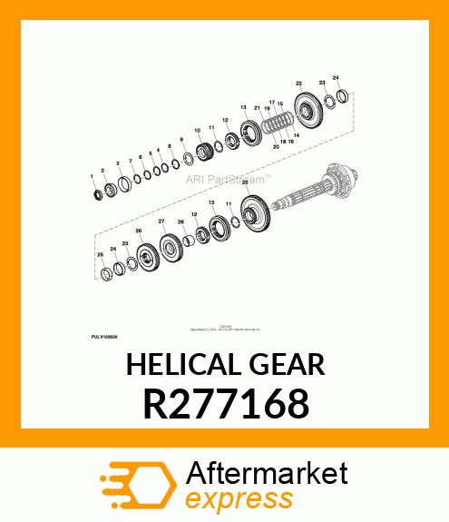 HELICAL GEAR R277168