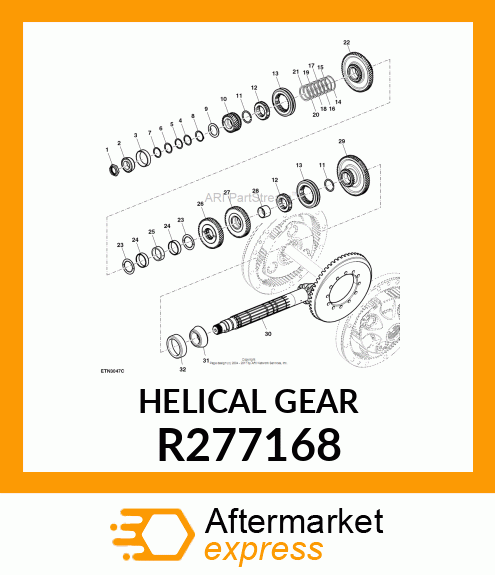 HELICAL GEAR R277168